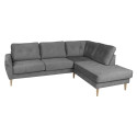 Corner sofa HEIVI RC, grey velvet