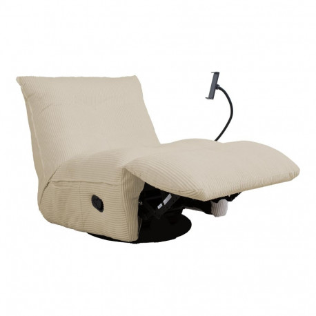 Recliner leisure chair WIN-WIN with manual mechanism, light grey