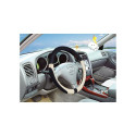 STEER WHEEL COVER HB-27519/1-5 BLACK/WHI