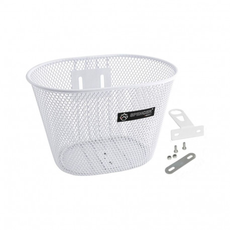 Esikorv lasterattale SPENCER 16-24″, metallist, valge