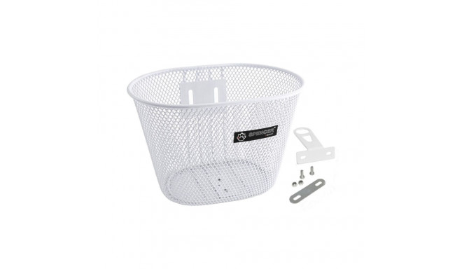 Esikorv lasterattale  SPENCER 16-24″, metallist, valge