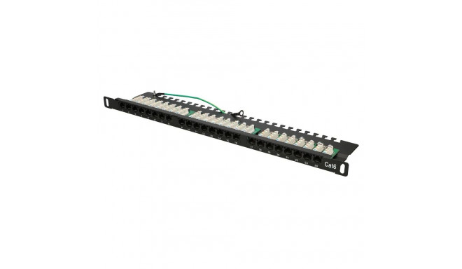 Extralink CAT6 UTP 0.5U patchpaneel 24 porti
