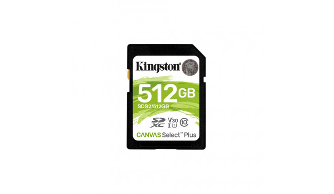 Kingston Technology Canvas Select Plus memory card 512 GB SDXC Class 10 UHS-I