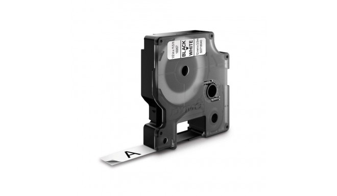 DYMO D1 Durable - must valgel - 12mm