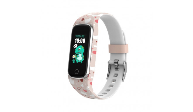 Denver BFK-312P children's fitness wristband for activity monitoring pink and white