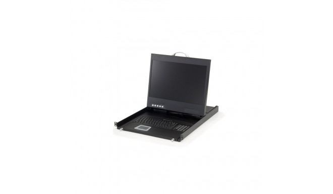 LevelOne 19" Widescreen LCD KVM Rack Console, DE Keyboard