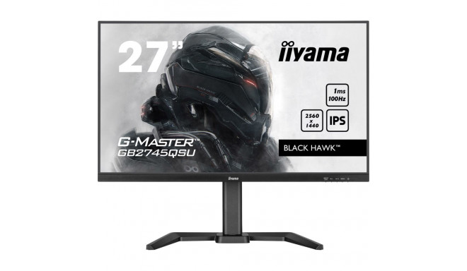 iiyama G-MASTER GB2745QSU-B1 arvutimonitor 68,6 cm (27") 2560 x 1440 pikslit 2K Ultra HD LED Must