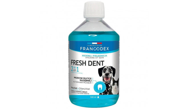 FRANCODEX Fresh dent oral hygiene liquid - dog/cat formula - 500ml