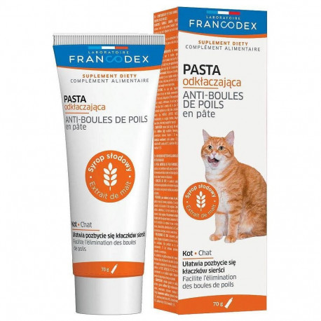FRANCODEX karvapallivastane pasta kassidele - 70g