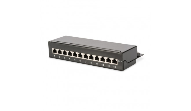 Digitus lauapealne patch-paneel CAT 6A Class EA, varjestatud, must