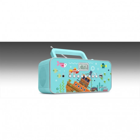 Muse M-29KB portable stereo system Digital 1 W FM, MW, PLL Multicolour MP3 playback
