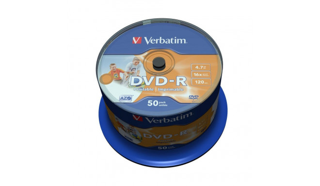 DVD-R 4.7GB 16X GENERAL WIDE/PHOTOPRINTABLE 50-SPINDLE