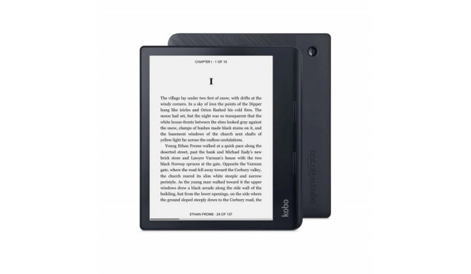 Rakuten Kobo Sage e-lugeri puuteekraan 32 GB Wi-Fi must