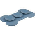 Flamingo blue mat for slow eating M