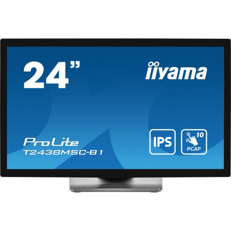 "IIYAMA 60.5cm (23.8"") T2438MSC-B1 16:9 M-Touch HDMI+DP+USB retail"