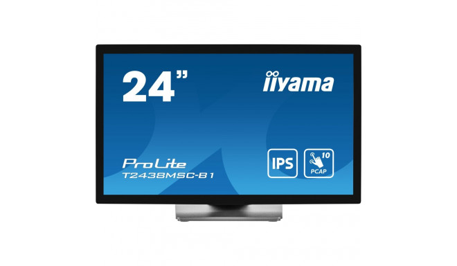"61cm/24"" (1920x1080) Iiyama ProLite T2438MSC-B1 16:9 FHD IPS Touch 5ms HDMI DP USB Speaker Black"