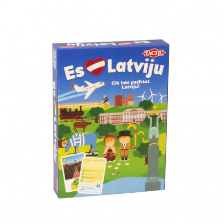 TACTIC Board game I love Latvia (In Latvian lang.)