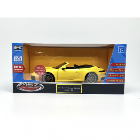MSZ Die-cast model Porsche 911 Carrera Cabriolet, 1:32