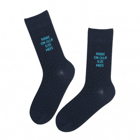 SOKISAHTEL TAAVI ilusa mehe tumesinised puuvillased sokid 446, 452