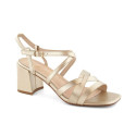 Sergio Leone W SK437 gold heel sandals (36)