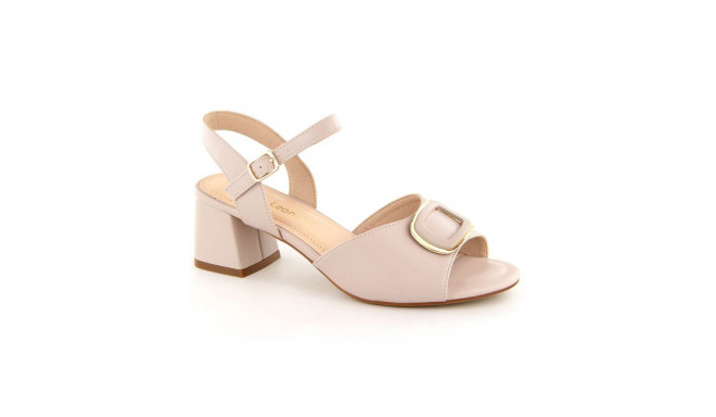 Elegant high-heeled sandals Sergio Leone W SK435A, beige (38)