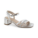 Sergio Leone W SK434A silver patent high-heeled sandals (36)