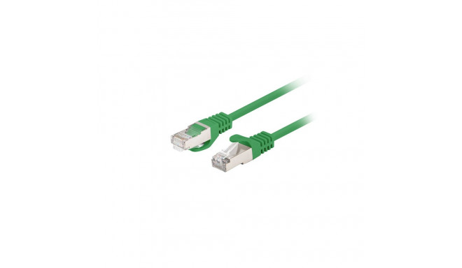 PATCHCORD CAT.6 FTP 0.25M GREEN FLUKE PASSED LANBERG 10-PACK
