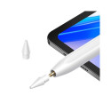 Baseus Smooth Writing 2 aktivní stylus s LED indikátorem + USB-C kabel / vyměnitelný hrot - bílý