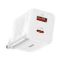 Baseus Super Si Pro USB / USB Type C Fast Charger 30W Power Delivery Quick Charge white (CCSUPP-E02)