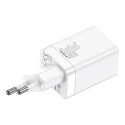 Baseus Super Si Pro USB / USB Type C Fast Charger 30W Power Delivery Quick Charge white (CCSUPP-E02)