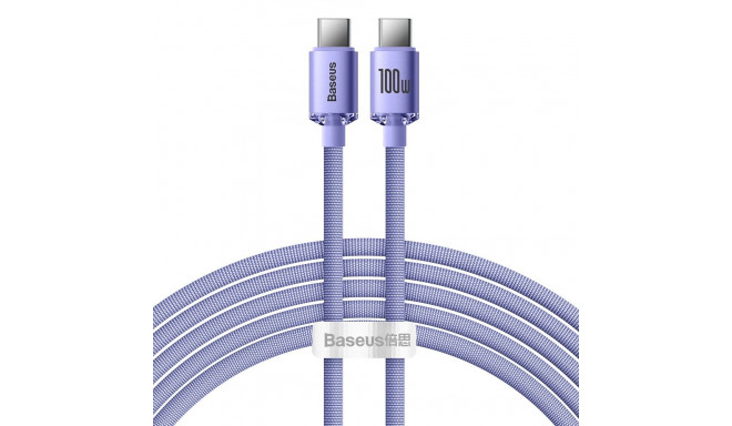 Baseus CAJY000705 USB-C - USB-C PD QC kabel 100W 5A 480Mb/s 2m - fialový