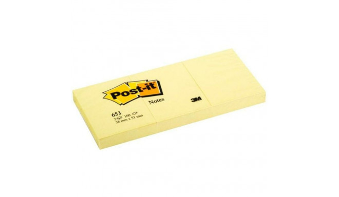 Piezīmju Bloku Post-it 653 20 Daudzums Pack Dzeltens 100 Loksnes 38 x 51 mm (36 Vienības)