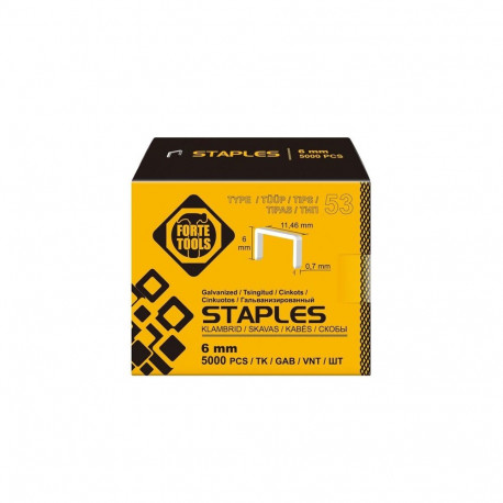 STAPLES 53 tüüp 6mm 5000 tk