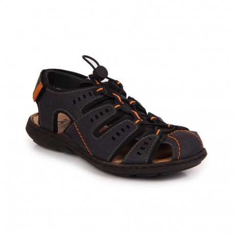 Rieker M 22021-14 navy blue closed sandals (41)