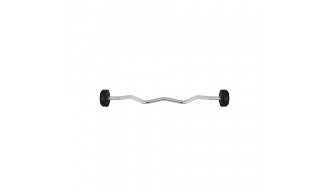 Fixed, broken, rubber barbell bar HMS GSL-10 10 kg