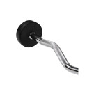 Fixed, broken, rubber barbell bar HMS GSL-10 10 kg