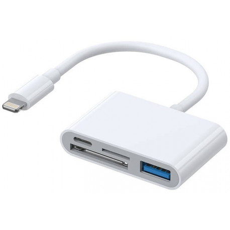 Joyroom mälukaardilugeja S-H142 4in1 Lightning - USB OTG