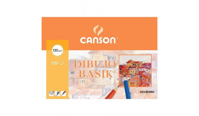 Joonistuspaber Canson Basik 250 Lehed Valge 250 Tükid, osad
