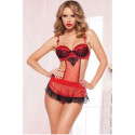 Underwear set Seven Til Midnight S, red/black