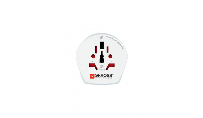 Skross 1.500210-E power plug adapter Type F Universal White