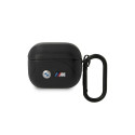 BMW case for AirPods 3 BMA322PVTK black PU Leather Curved Line