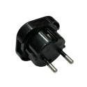 CP UK2 Power Plug adapter UK 3pin to Euro Socket - UK to EU Adapter Black (OEM)