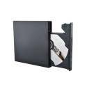 CP RW1 Plāns Ārējais USB 2.0 CD / DVD Rom Disku Lasītājs ar USB Vada barošanu Melns
