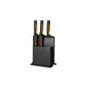 FISKARS SET OF 5 KNIVES IN A BLOCK BLACK FUNCTIONAL FORM