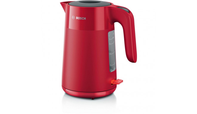 Bosch TWK2M164 elektriline veekeetja 1,7 L 2400 W must, hall, punane