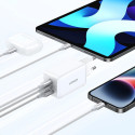 Rychlonabíječka Ugreen CD244 65W USB-A / 2x USB-C GaN - bílá