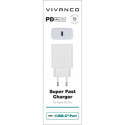 Vivanco laadija USB-C 3A 18W, valge (60810) (avatud pakend)