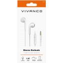 Vivanco headset Stereo Earbuds, white (61741) (opened package)