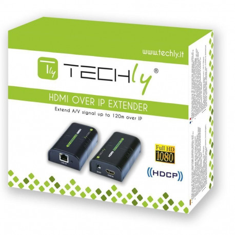 Techly HDMI pikendaja IP kaudu