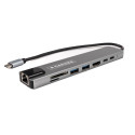 Caruba 8 in 1 USB C Hub met Ethernet